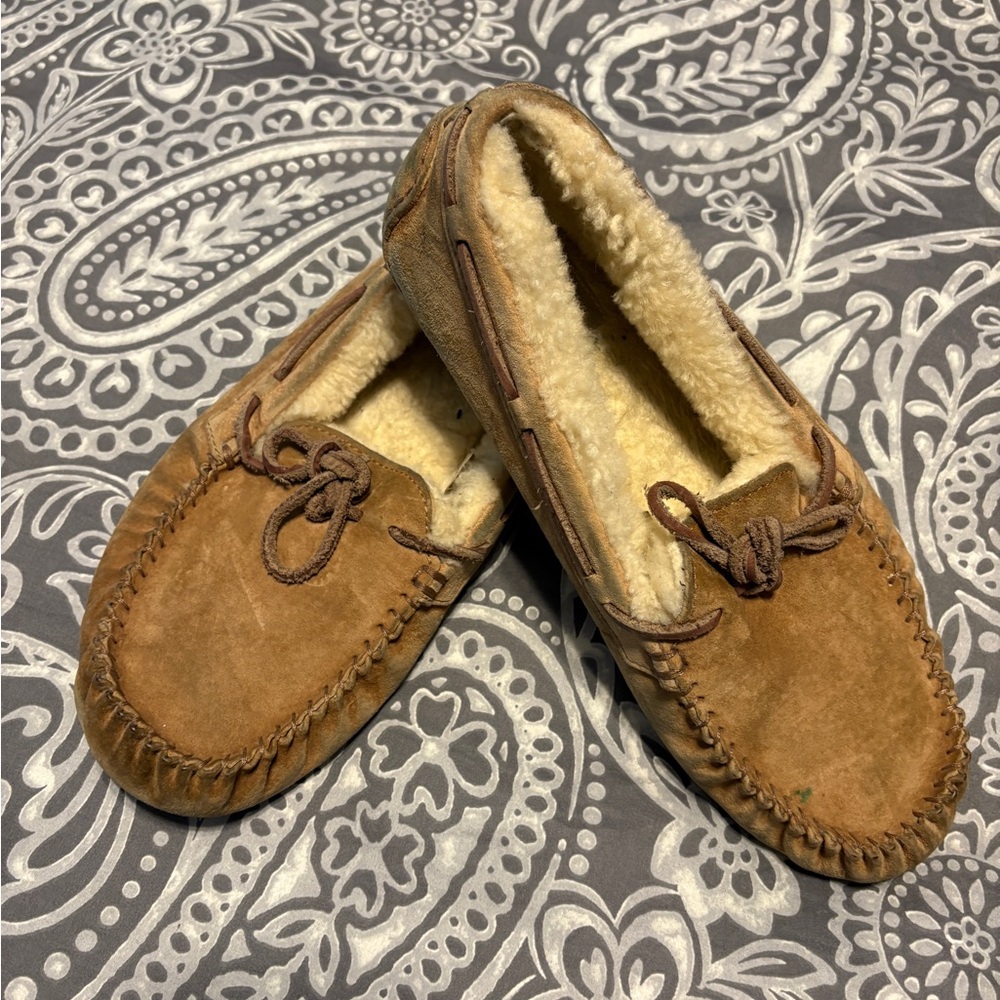 UGG Brown Moccasins with Cream Lining